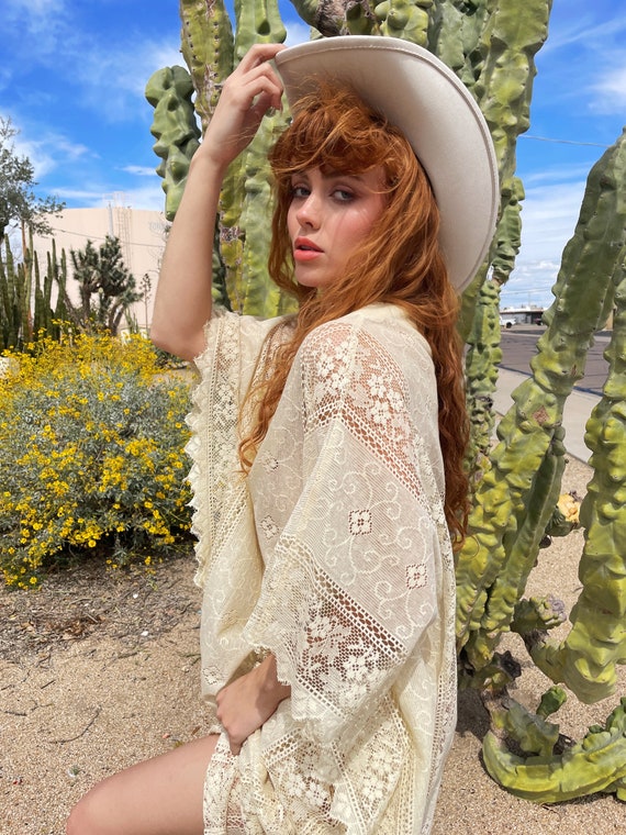 Western Vintage Cowgirl Bone White W/ Silver Turquoise Conch Cowboy Hat