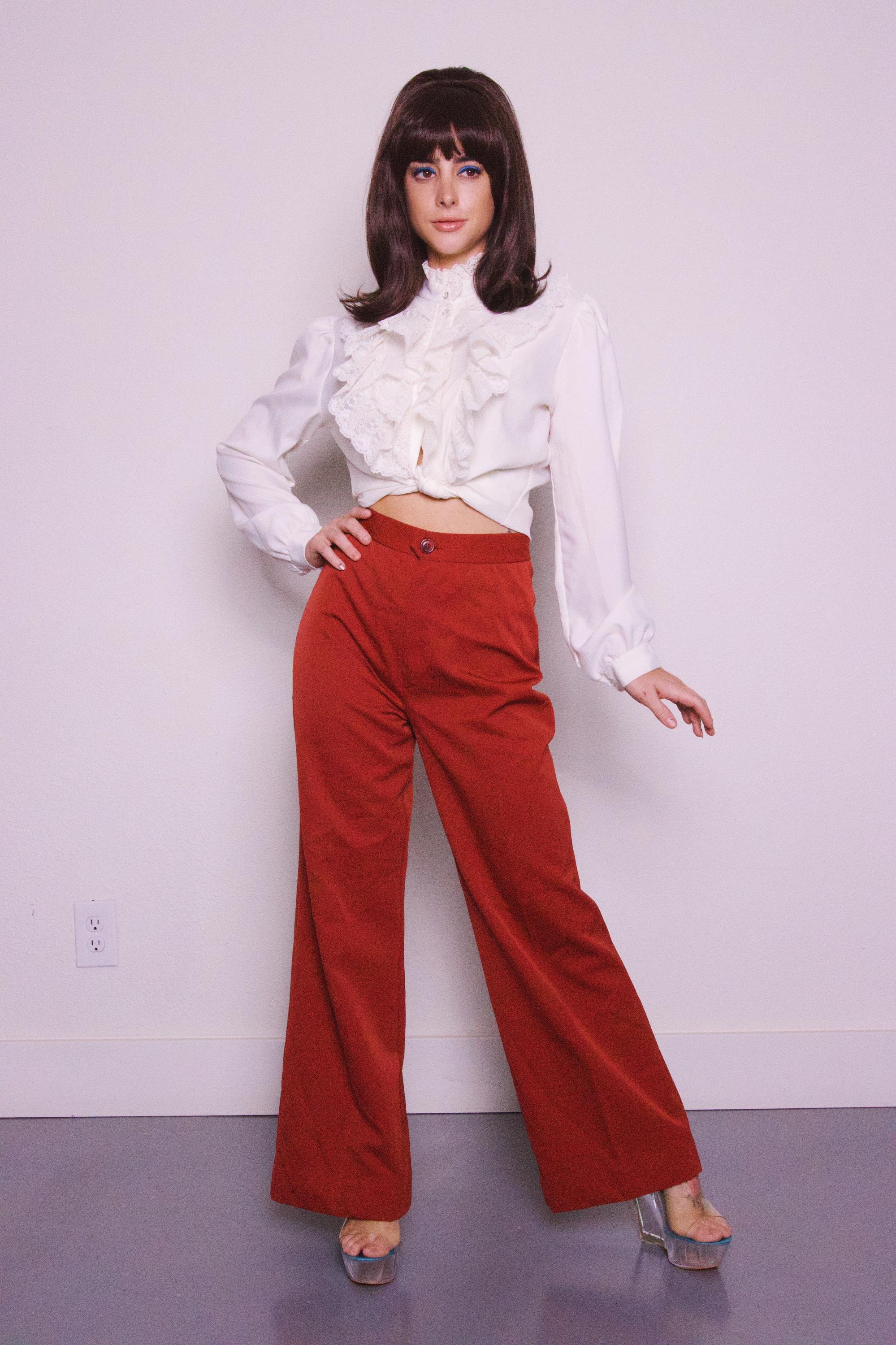 Brown Flare Pant 70s - Etsy Brown Flare Pant 70s - Etsy