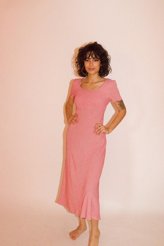 Vintage 'Donna Ricco' 90's Red and White Gingham Summer Dress