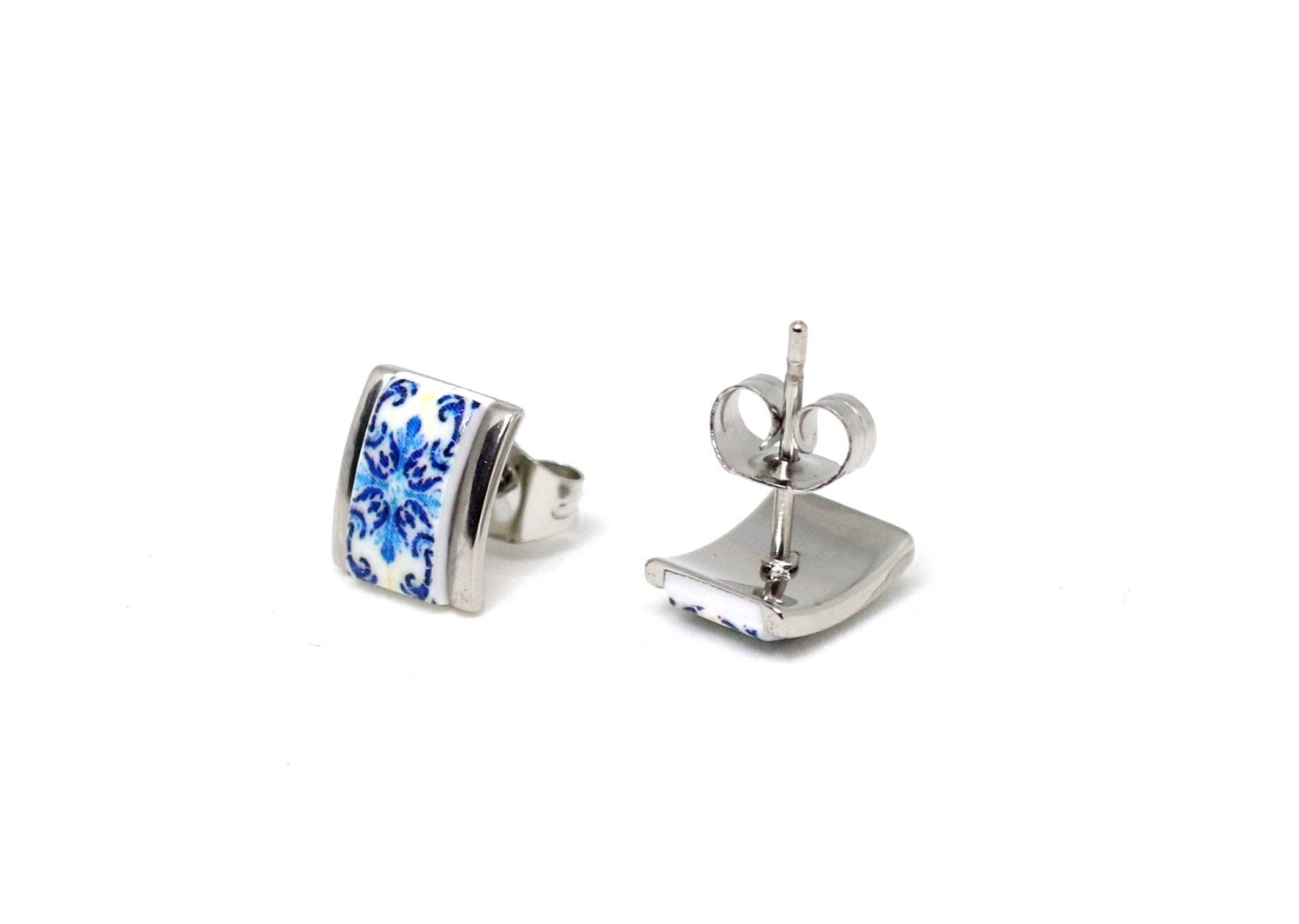 Small Stud Earrings Portuguese Jewelry Stainless Steel - Etsy