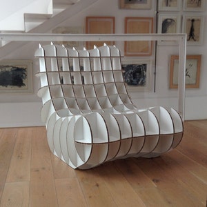 Planos digitales Sillón de carton alveolar DIY . Digital plans Alveolar Cardboard Armchair, DIY