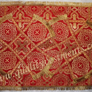 Red Chalice Covers Veils 3 pc set READY To SHIP from USA!