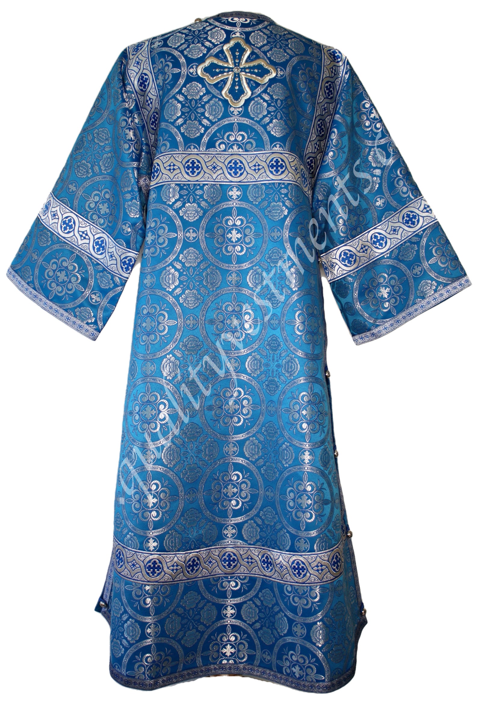 Blue Reader Acolyte Robe Stikhar Nonmetallic Adult size Cross Etsy