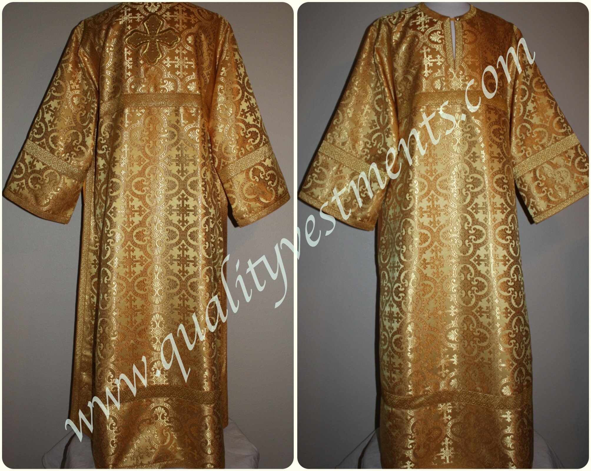 Altar Server Robe Reader Robe Acolyte Robe Gold color Orthodox Etsy