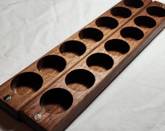 Zucati Dice Base™ One (Case - Vault - Holder) in Black Walnut Wood