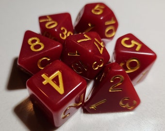 Specular Transfusion - Gold Ink - Perfect Plastic V3 Dice - Final 100 Sets