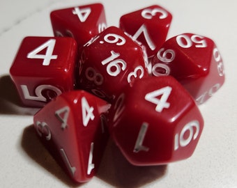 Specular Transfusion - White Ink - Perfect Plastic V3 Dice - Final 100 Sets