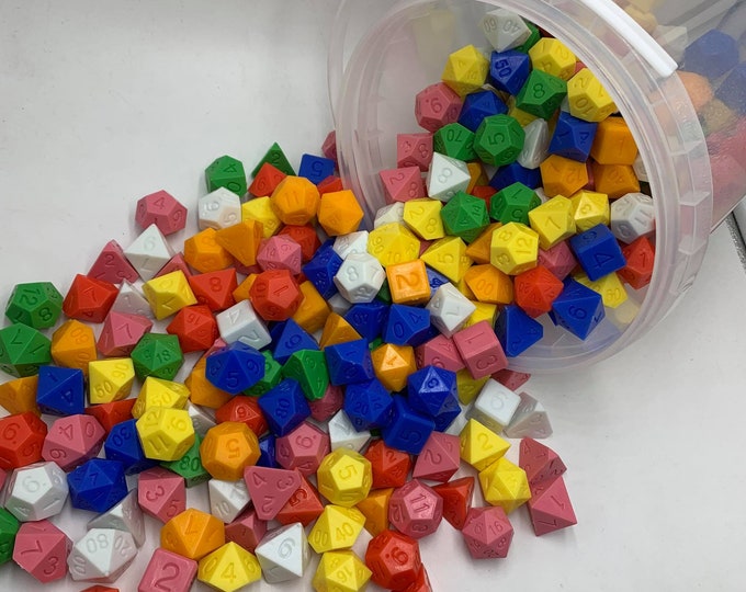 Featured listing image: Retro Dice Bucket - 42 Full Sets of Dice - Limited Edition 1/150