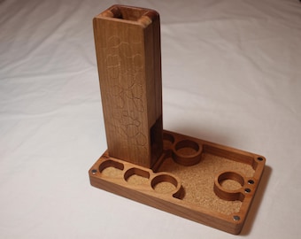 Zucati Flume Fusion Rock Engraving Cherry Dice Tower and Case - Factory Seconds