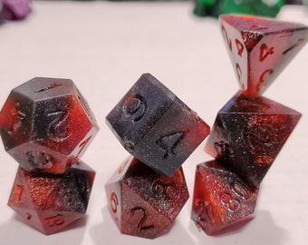 Red Dwarf Polyhedral Dice Set - V1 Celestial