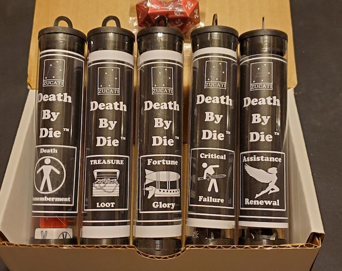 Featured listing image: FINAL THREE SETS! Death by die™ - Master Set of 42 - White Box Edition