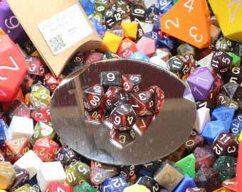 Perfect Plastic™ Celestial Polyhedral Dice Set - Red Dwarf - Polished