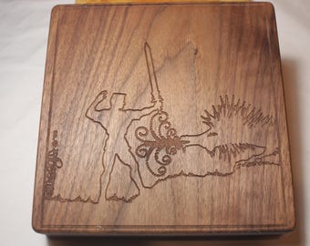 Zucati Dice Base Player Core V1 Original Standard (Case - Vault - Holder) in Black Walnut and Makore