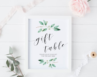 baby shower gift sign