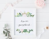 Guest Book Sign Baby Shower Pink And Green Baby Shower Printable Guest Book Sign Baby Shower Pink And Green Baby Shower Printable