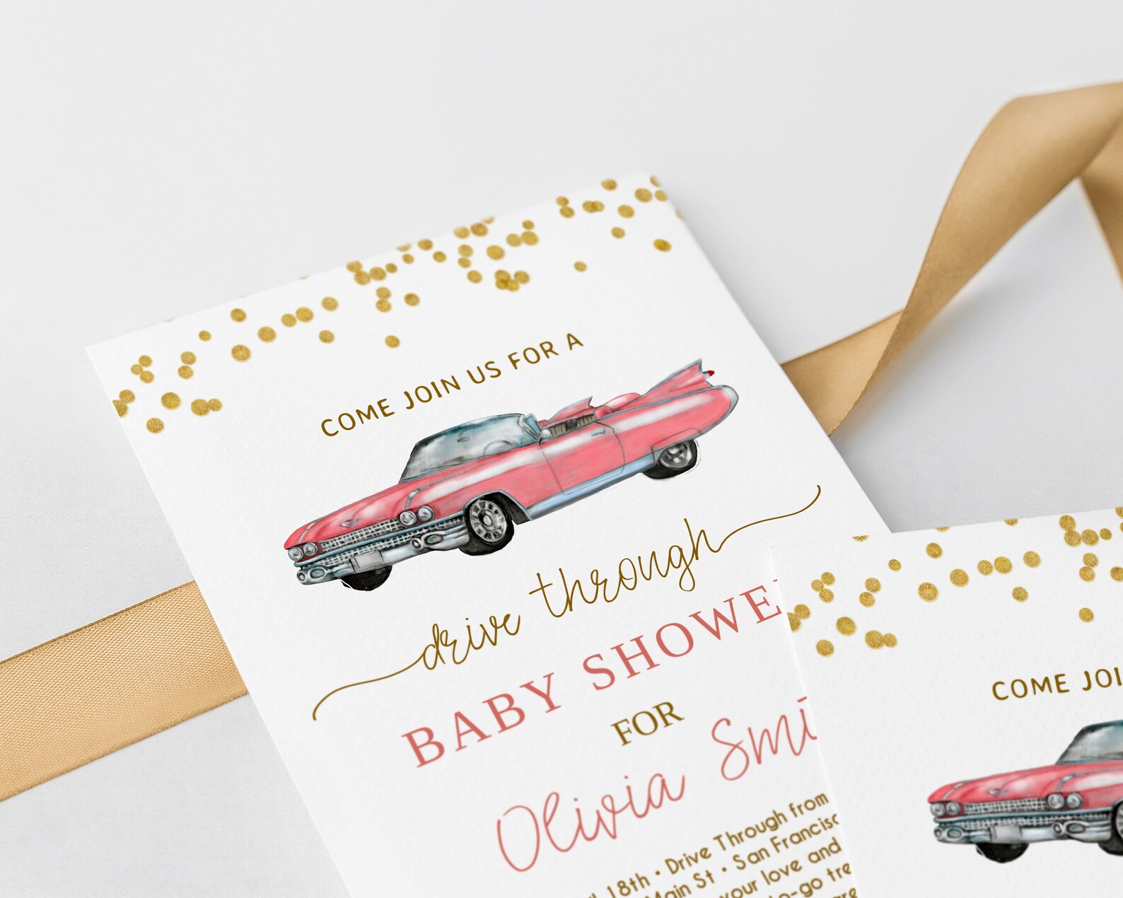 Drive Through Baby Shower Invitation Driveby Baby Shower Etsy