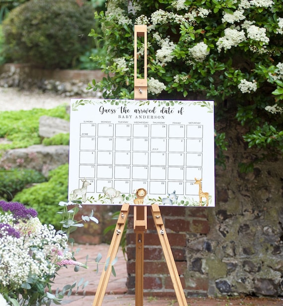 safari-baby-due-date-calendar-game-jungle-baby-shower-game-sign-guess