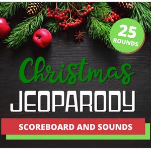 Christmas Party Game Online Power Point JeoParody Holiday Game Night Virtual Christmas Quiz