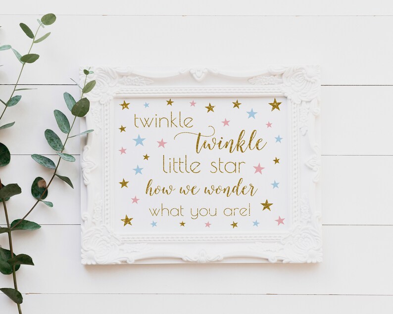 Gender Reveal Sign Gender Reveal Party Decoration Printable | Etsy