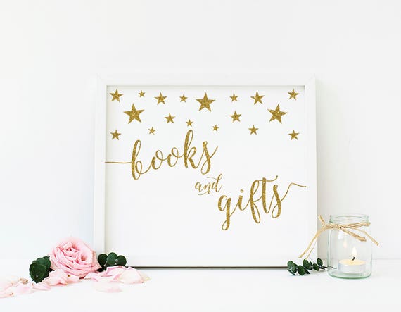 Twinkle Little Star Baby Shower Books And Gifts Sign Gift Etsy