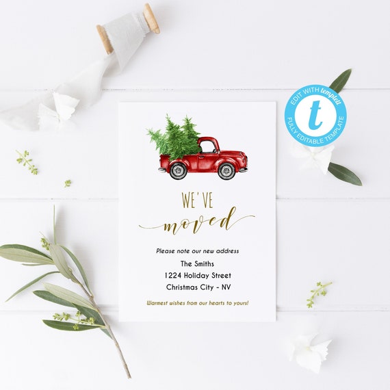 christmas moving card printable moving announcement card printable announcement cards