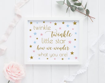 Twinkle Twinkle Little Star How We Wonder What You Are SG1 | Etsy