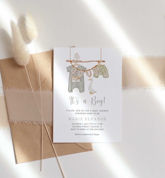 Etsy baby store boy shower