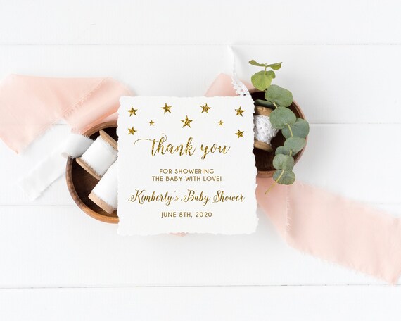 twinkle twinkle little star favor tags