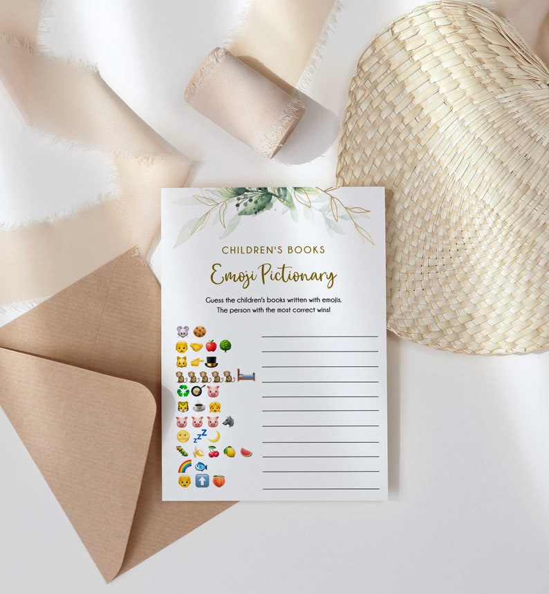Baby Shower Emoji Pictionary Baby Shower Emoji Book Game Etsy