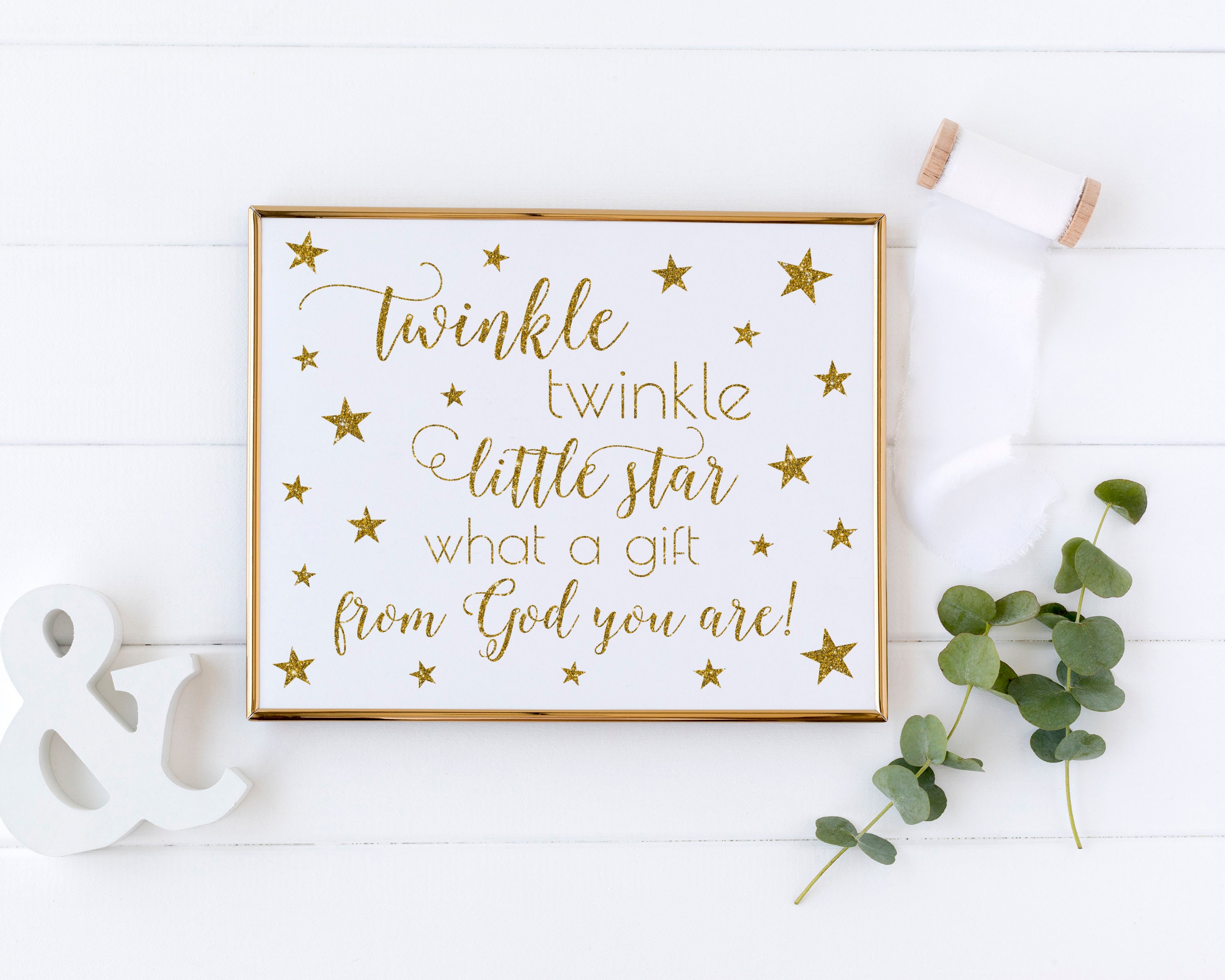 Twinkle Twinkle Little Star What A Gift From God You Are Etsy