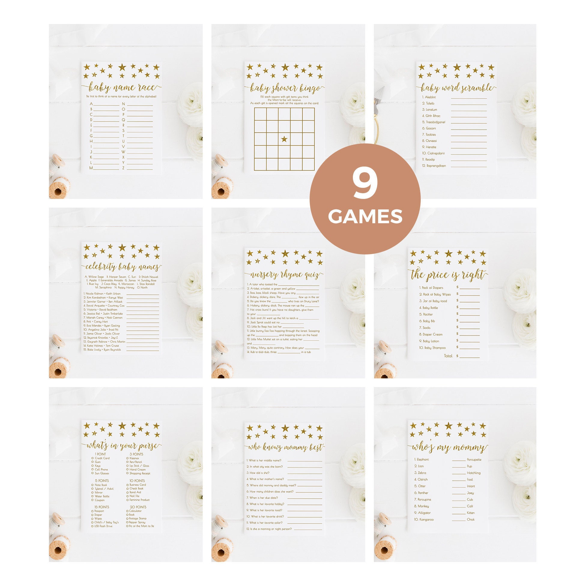 twinkle twinkle little star baby shower games