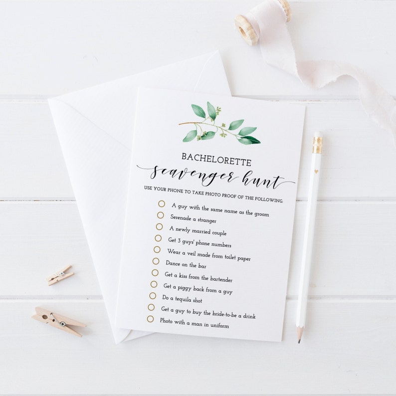 Bachelorette Scavenger Hunt Hen Party Games Photo Challenge Etsy
