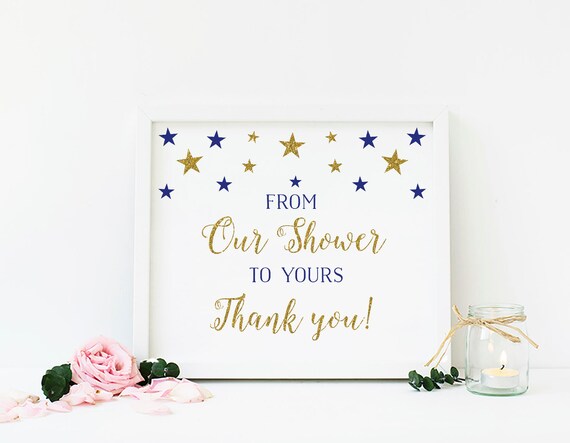 Boy Baby Shower Favors Sign Thank You Sign Baby Shower Decorations