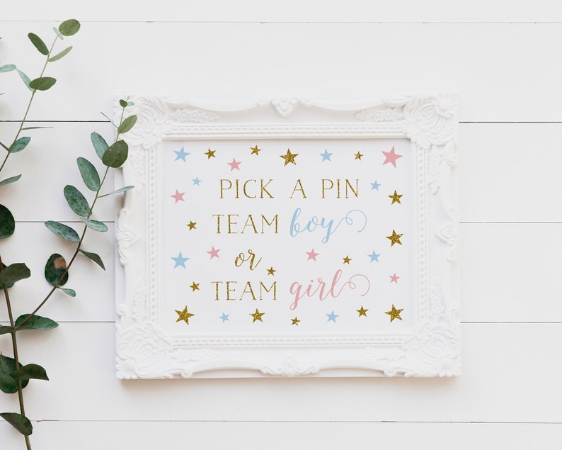56 stuks geslacht openbaar button, Team Girl en Team Boy Pin badge 32