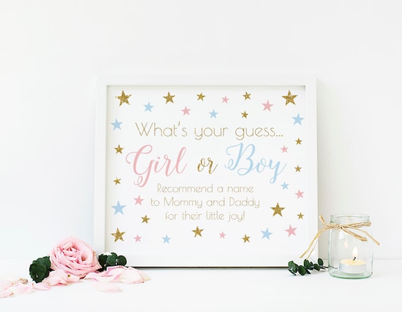 Twinkle Twinkle Little Star Party Decor SG8 Editable Name Cards Boy Baby Shower Place Card Instant Download