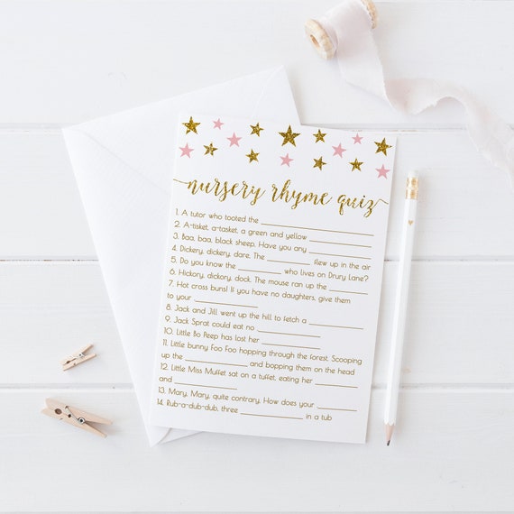 Girl Baby Shower Nursery Rhyme Game Baby Shower Nursery Rhyme Game Girl Baby Shower Nursery Rhyme Game Baby Shower Nursery Rhyme Game