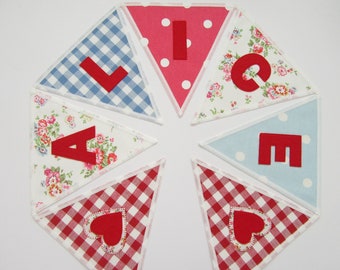 FABRIC BUNTING CATH KIDSTON /& LAURA ASHLEY FABRIC Gingham Star Trailing Floral