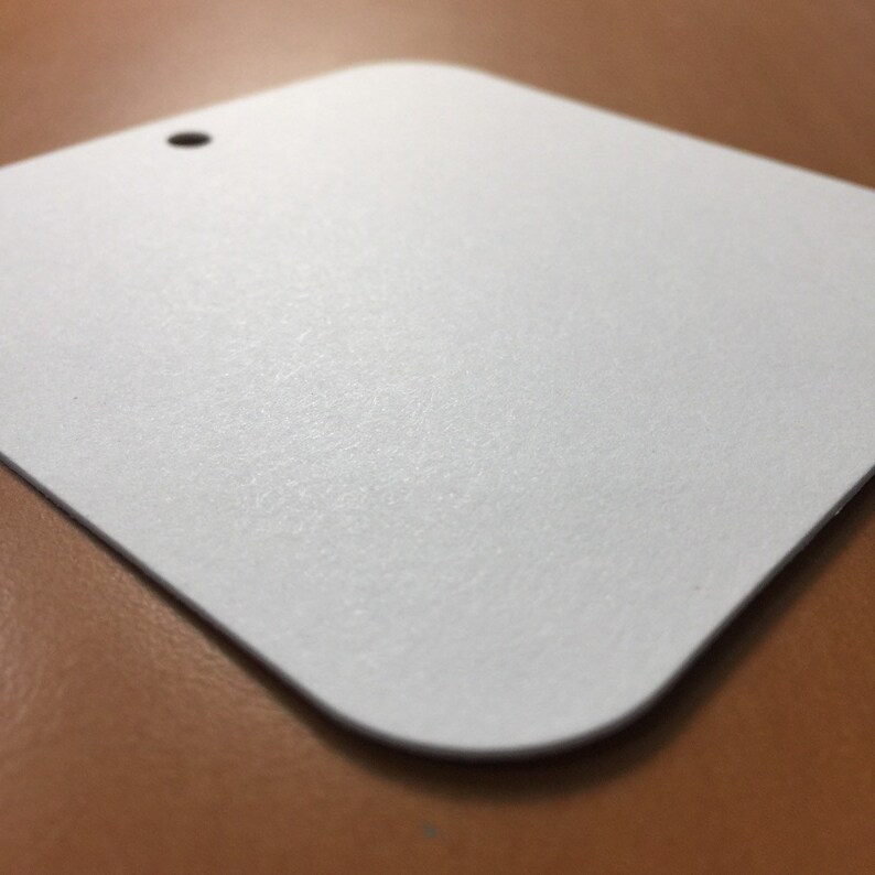 50 Premium Thick Blank Hang Tags Large 3 Inch Square Gift Etsy