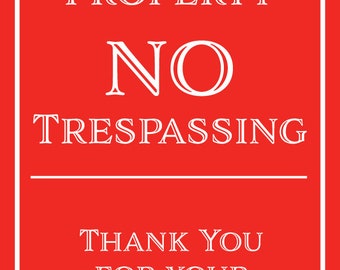 No Trespassing Sign - Aluminum Metal Sign 12x18 inches - Post Signs