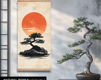 絵画 bonsai Bright Bonsai Tree On Rock IV – Designart | Wall Art