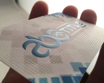 500 Raised SPOT UV Business Cards - Soft Touch Business Cards