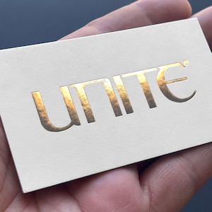 500 Foil Business Cards - Thick Foil Business Cards - Silver Foil, Gold Foil, Rose Gold Foil - Luxury Cards FULL COLOR PRINTING 1 or 2 sides