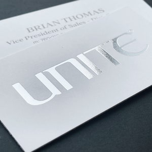 250 Foil Business Cards - Thick Foil Business Cards - Silver Foil, Gold Foil, Rose Gold Foil - Luxury Cards FULL COLOR PRINTING 1 or 2 sides
