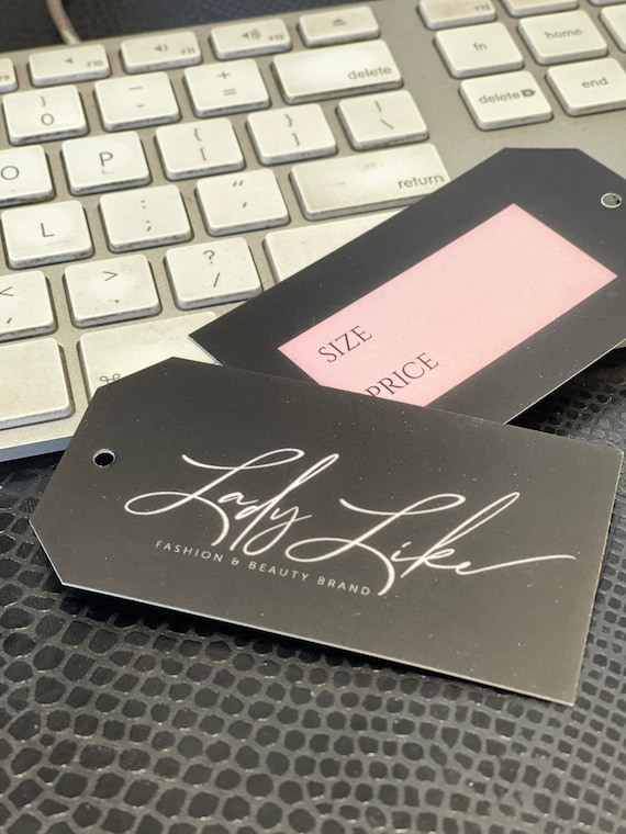 250 Clothing Hang Tags - Swing Tags 2x3.5 Glossy or Matte clothing tags - hang tags for clothing - Custom Tags