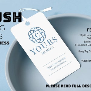 RUSH HANG TAGS - Single Side, Votre logo, Swing Tags, Hang Tag Printing, Custom Printed Labels, Custom Hang Tags, Premium Hang Tags
