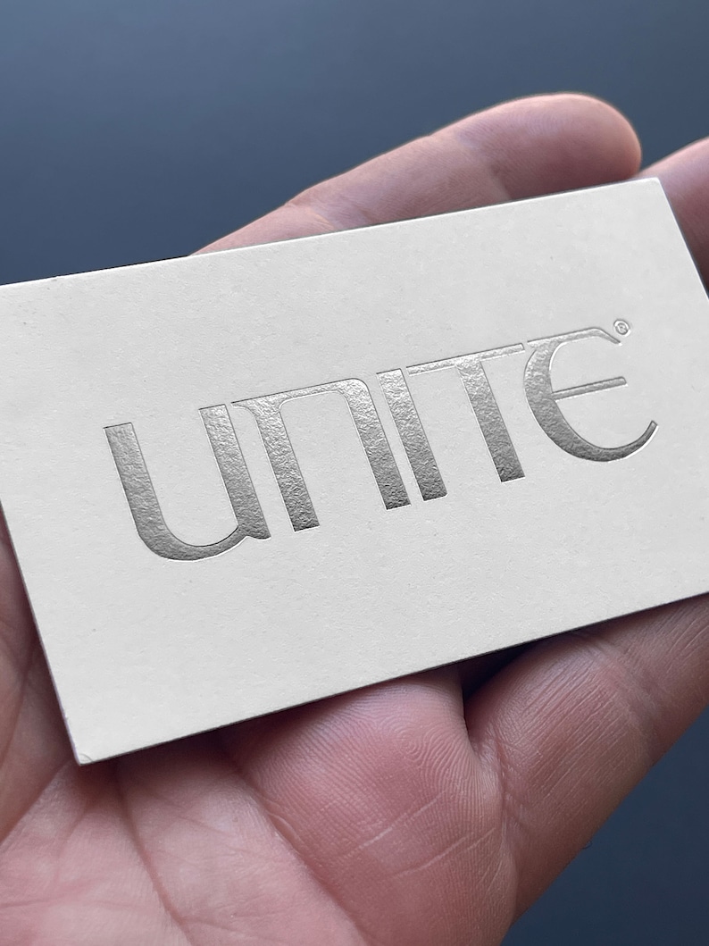 500 Foil Business Cards - Thick Foil Business Cards - Silver Foil, Gold ...