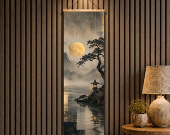 薫雨　　ぼたん　掛け軸　昭和レトロ　ヴィンテージ S1738 日本製ヴィンテージ掛け軸 掛軸 手描き紙 梅の木 漢字 - Etsy 日本