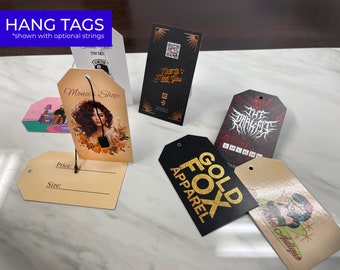 500 Hang Tags - Clothing Tags with hole for strings - Product Swing Tags - Custom Hang Tags for Products and Clothing