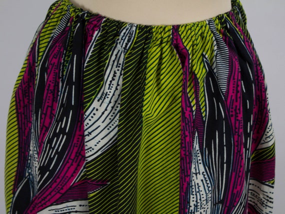 African Print Skirt, Maxi Skirt, Vintage 70s Skir… - image 3