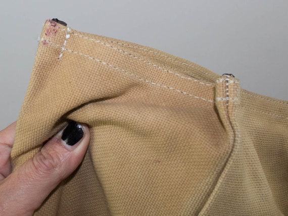 Pollini Vintage Bag, 90s Shoulder Bag, Canvas Lea… - image 10
